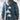 Outside photo of Bregos Brando blue men's hoodie – soft cotton with text 'sky is not the limit' and drawings of clouds