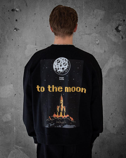 To The Moon To The Sun | Oversized Men's Sweatshirt