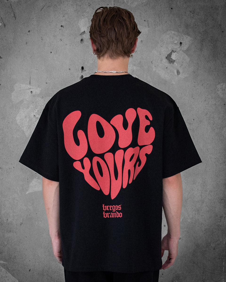 Love Yours | Black Boxy fit Men's T-shirt