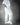 Side view of Bregos Brando light grey women's sweatpants – soft cotton sweatpants with a relaxed fit