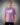 Bregos Brando purple men's t-shirt - 'cloude love' text drawing print in soft cotton