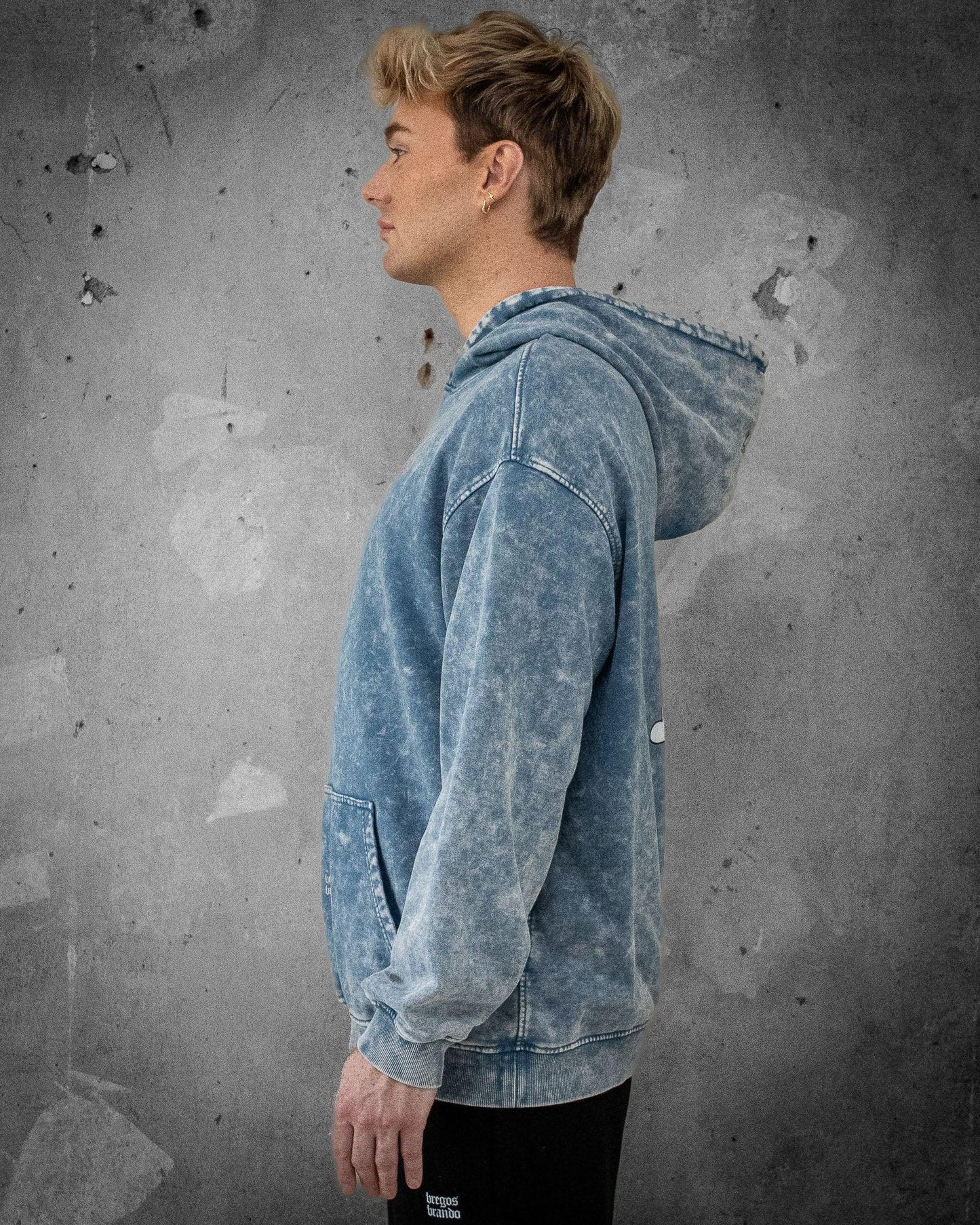 Sky is Not the Limit | Oversized Faded Men's Hoodie