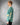Side view of Bregos Brando green men's sweatshirt – Retro print in soft cotton