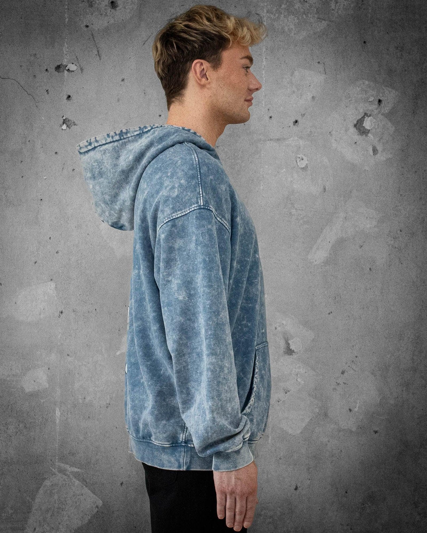 Sky is Not the Limit | Oversized Faded Men's Hoodie