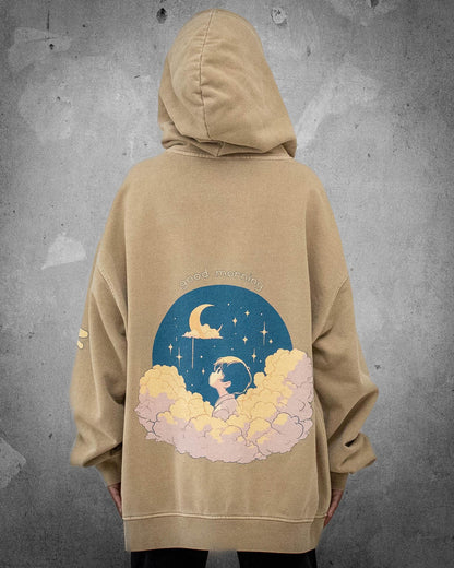 Good Morning | Oversized Retro Women's Hoodie