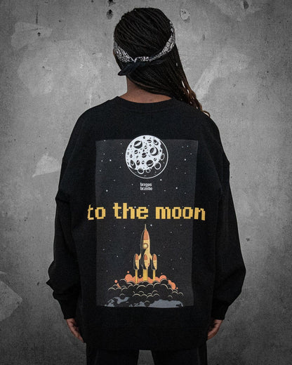 To The Moon To The Sun | Oversized Women's Sweatshirt