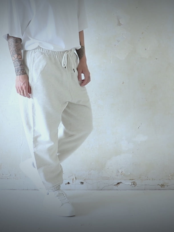 Bregos Brando light grey women's sweatpants – soft cotton sweatpants with a relaxed fit