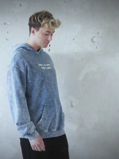 Sky is Not the Limit | Oversized Faded Men's Hoodie